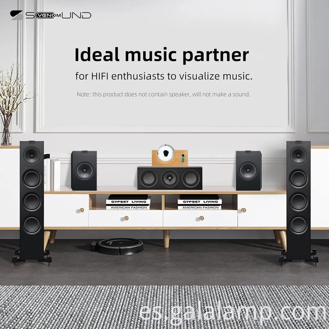 Música de altavoces de ferrofluid, simbionte en una botella, lámpara de visualización de ferroflúd, juguete líquido imán